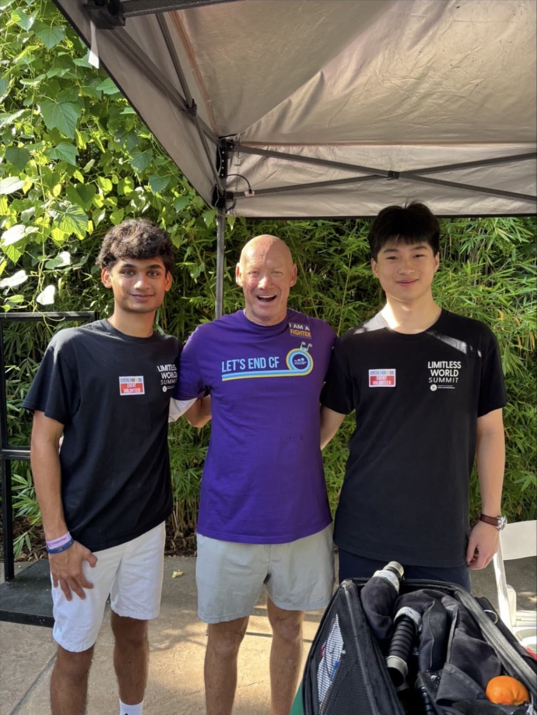 Volunteers at a Cystic Fibrosis Foundation event