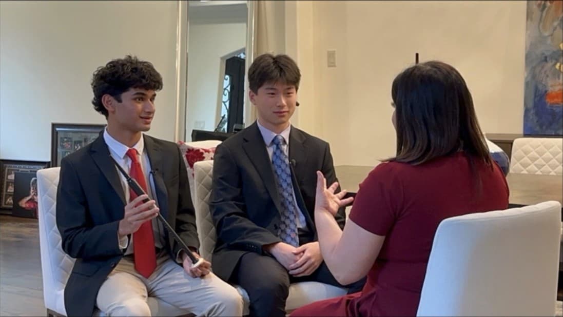 Keshav and Andrew interviewed by KHOU 11 News